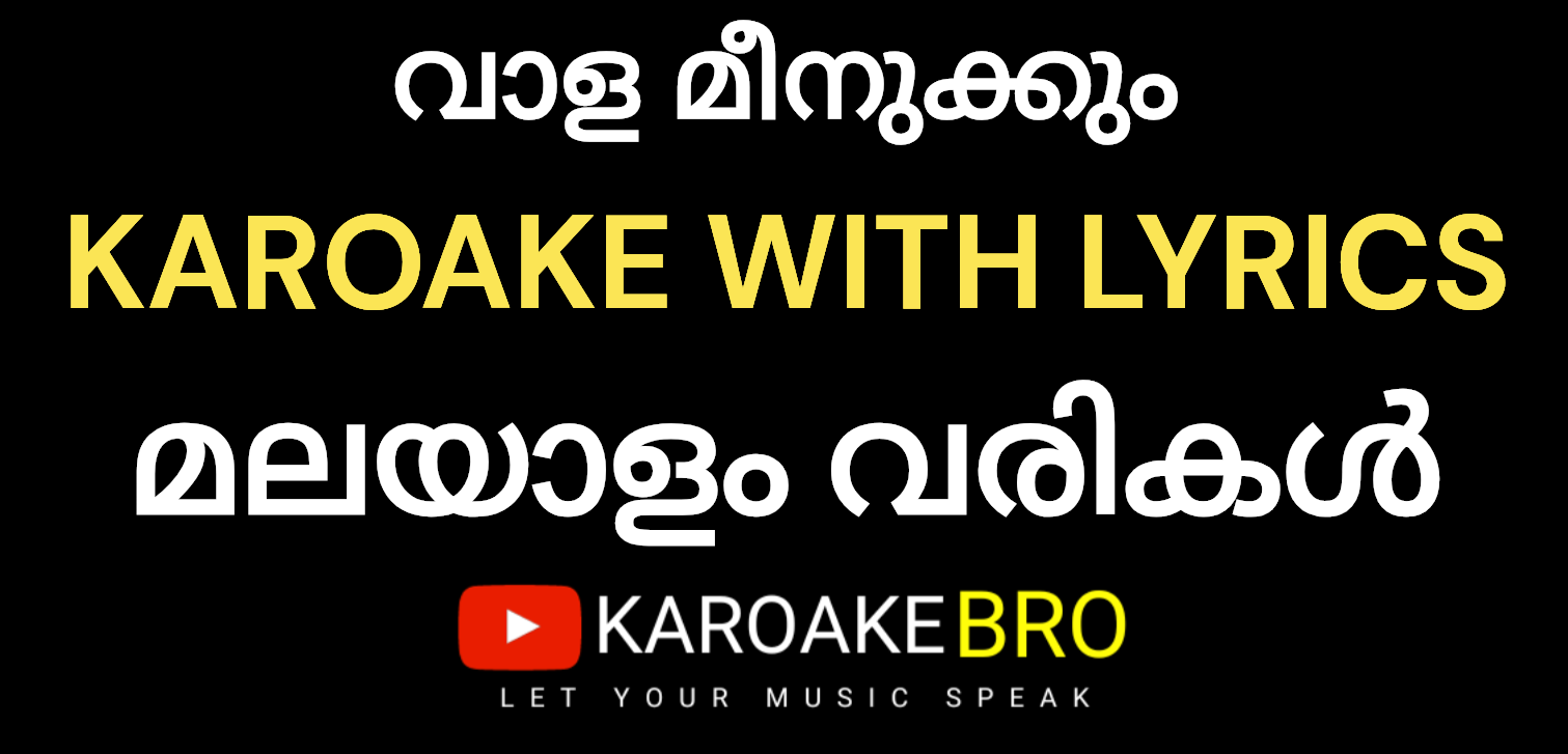 Vaala meenukkum karaoke with malayalam lyrics