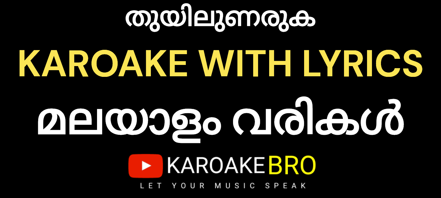 Thuyilunaruka karaoke with malayalam lyrics