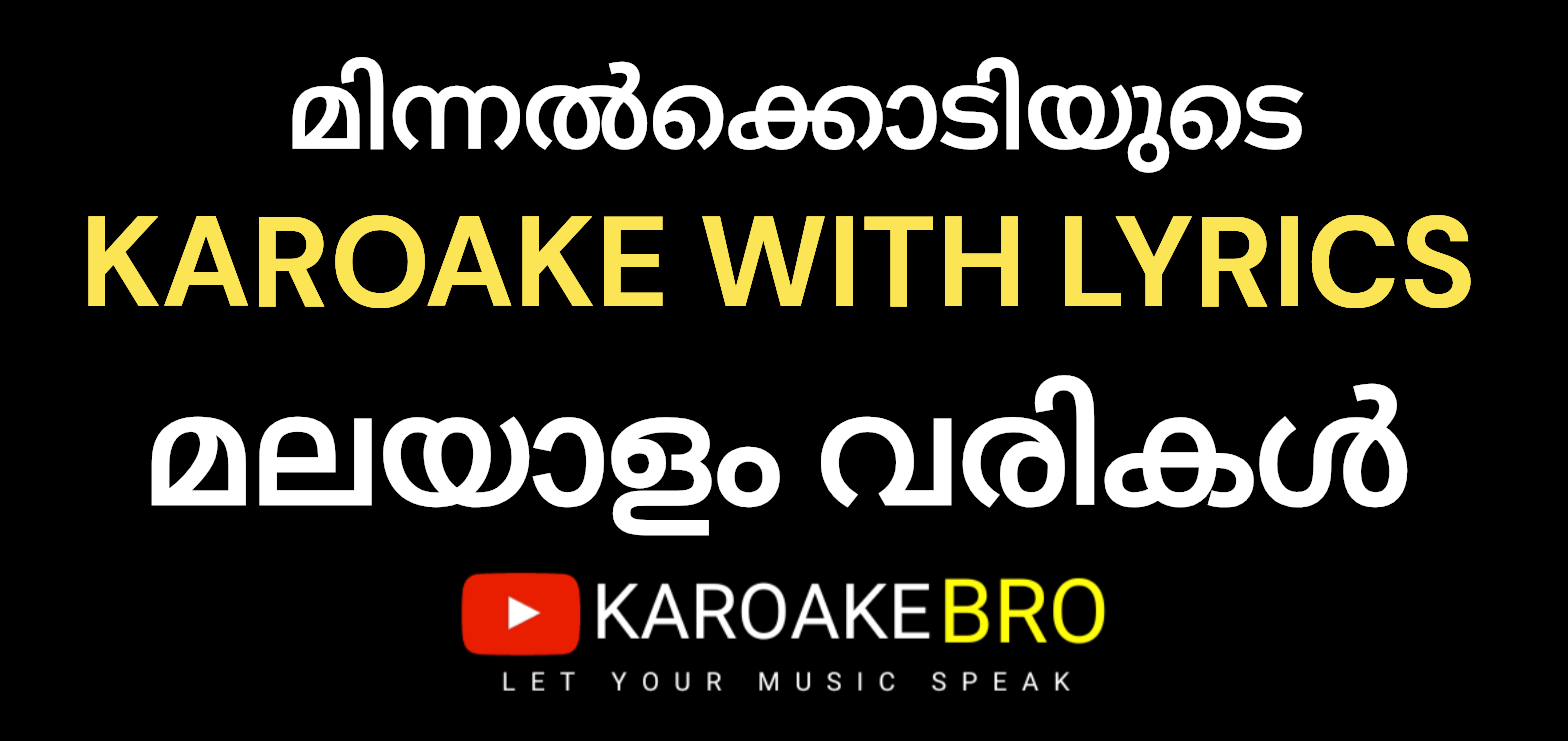 Minnalkodiyude pulakam  karaoke with malayalam lyrics