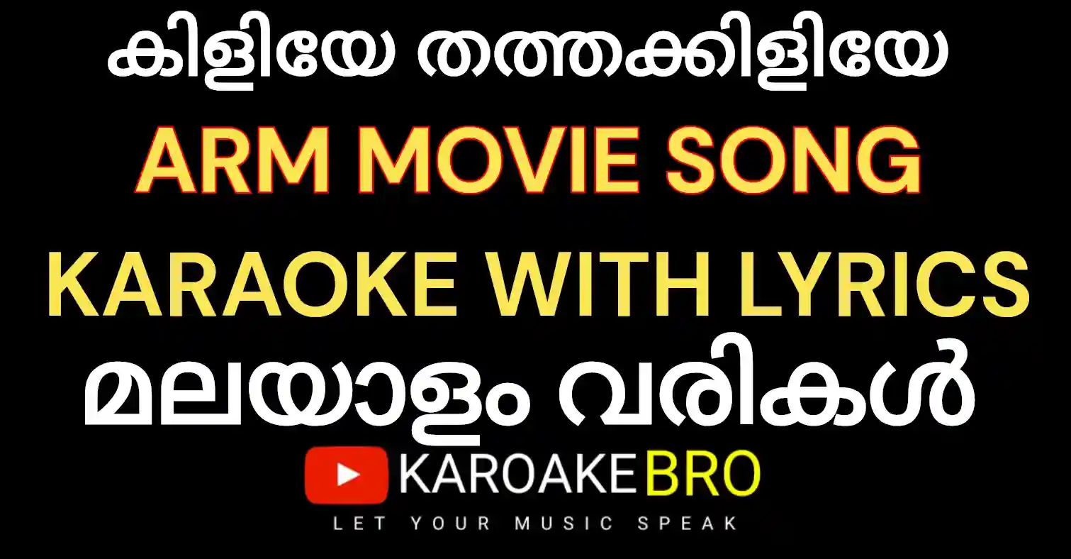 Kiliye thathakiliye karaoke with malayalam lyrics tovino thomas karaoke